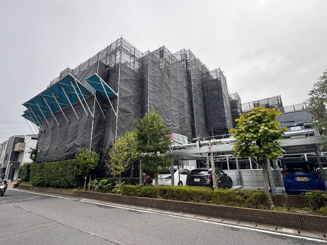 千葉県マンション大規模修繕足場