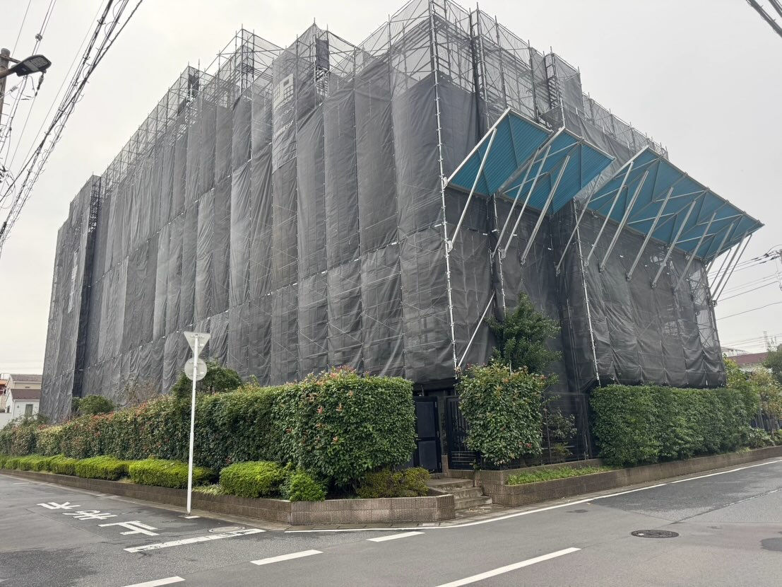 千葉県マンション大規模修繕足場